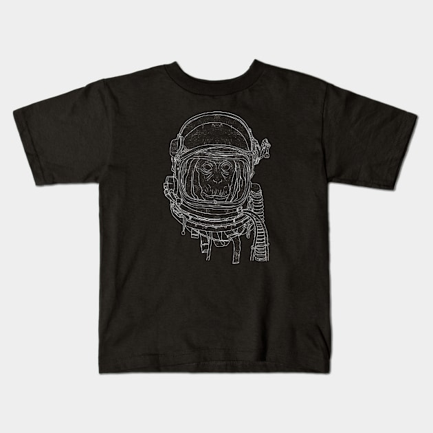 Cosmic Ape Kids T-Shirt by eriksandisatresa